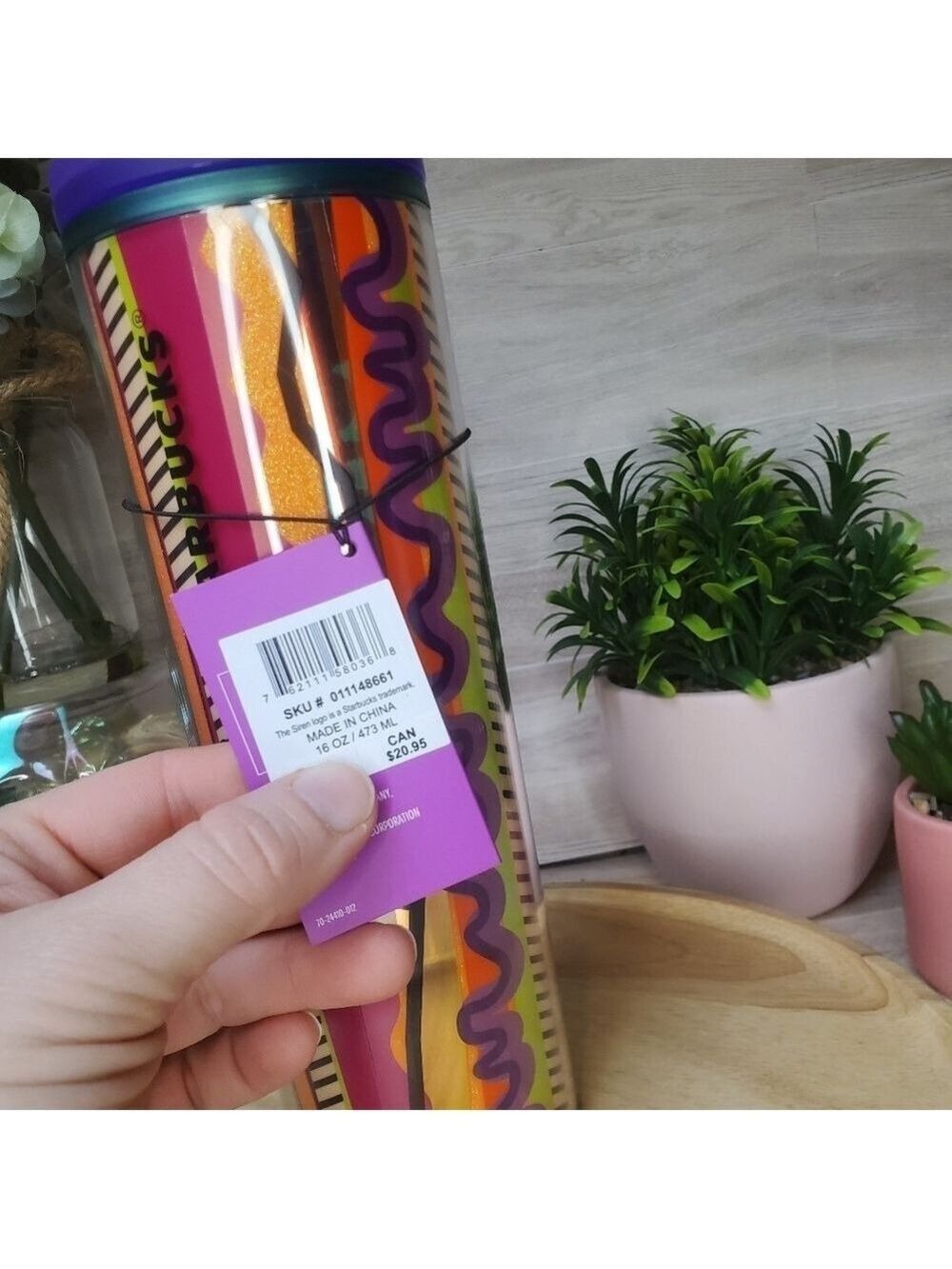 Starbucks X Shae Anthony 2024 Neon Multicolor Hot Cup Tumbler - Picture 6 of 10